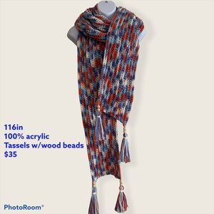 Handmade Scarf, extra long, handmade